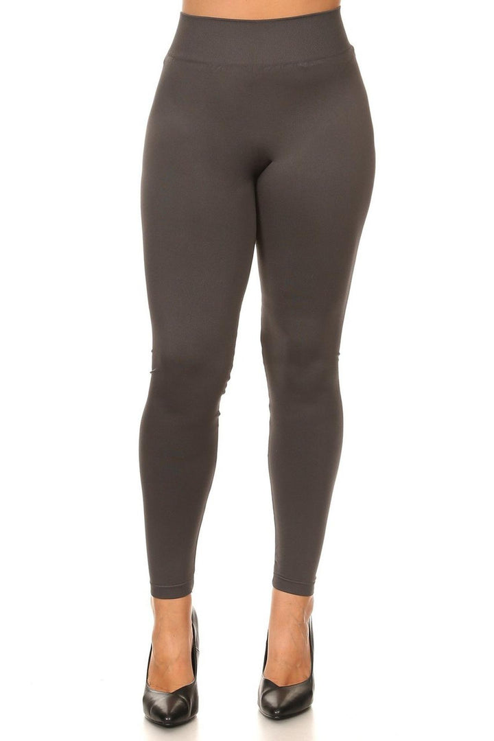 Wholesale Thick Solid Basic Plus Size Leggings