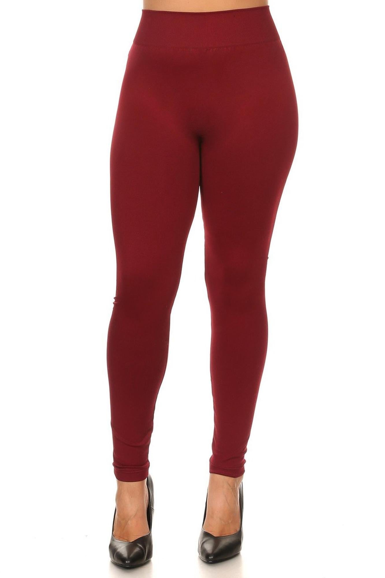 Wholesale Thick Solid Basic Plus Size Leggings