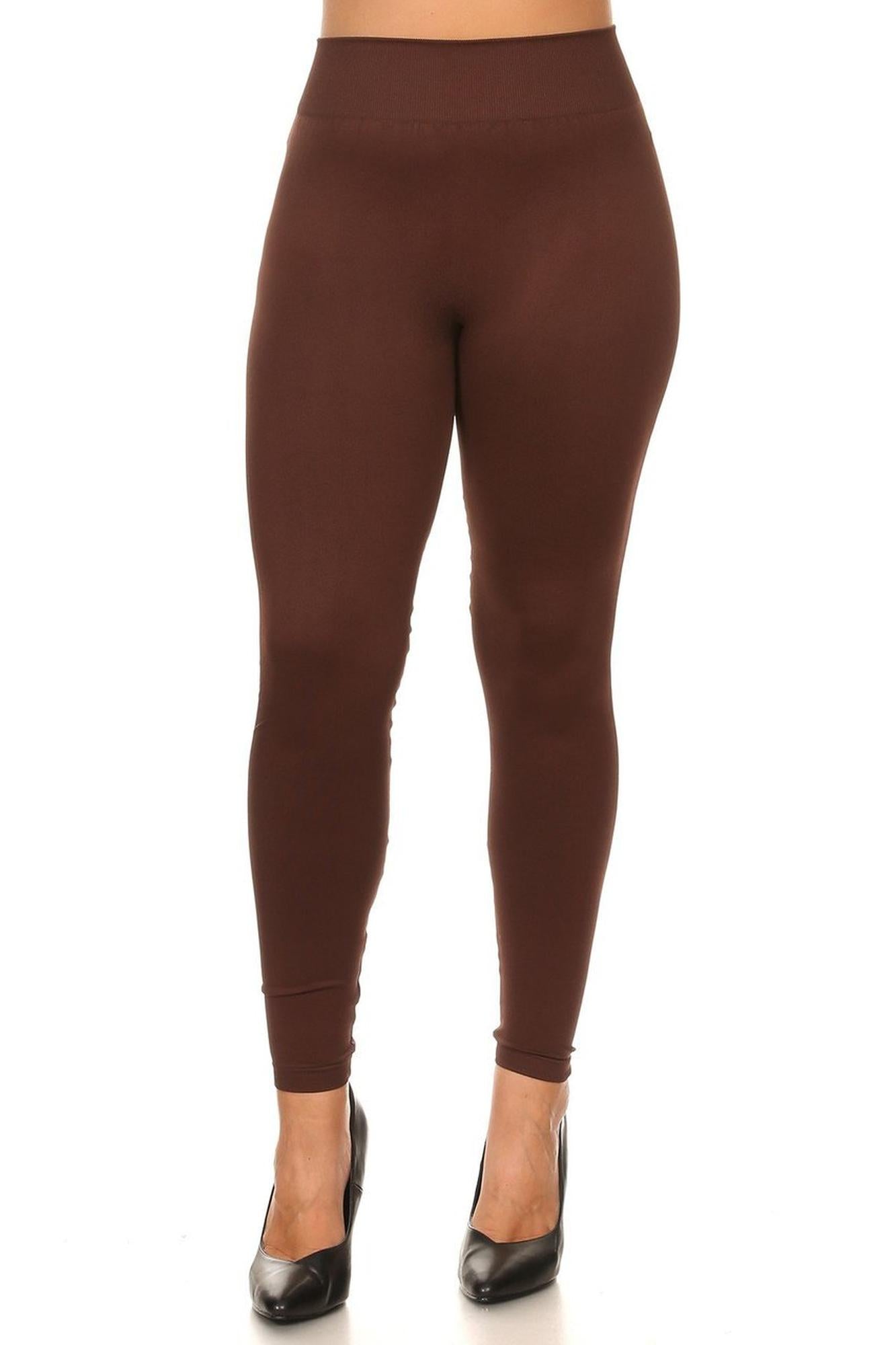 Wholesale Thick Solid Basic Plus Size Leggings