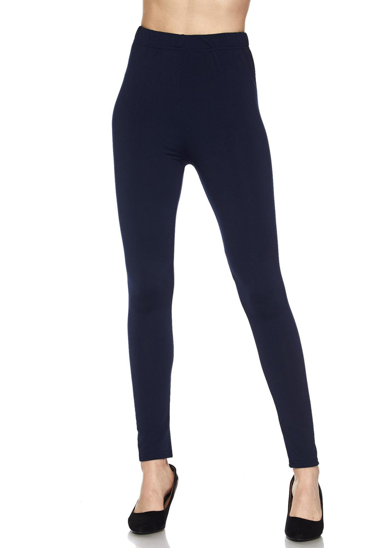 Wholesale Fleece Lined Solid Plus Size Leggings