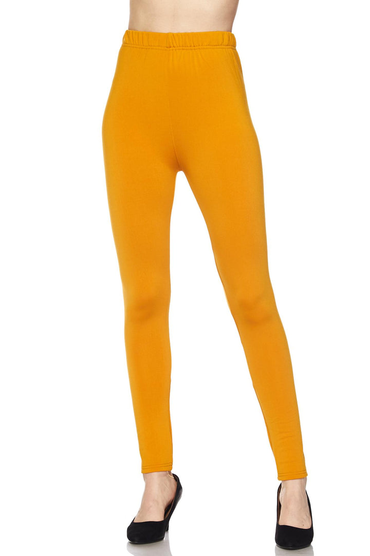 Wholesale Fleece Lined Solid Plus Size Leggings
