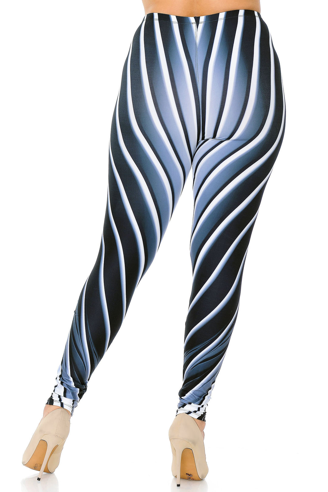 Wholesale Creamy Soft Contour Body Lines Plus Size Leggings - USA Fashion