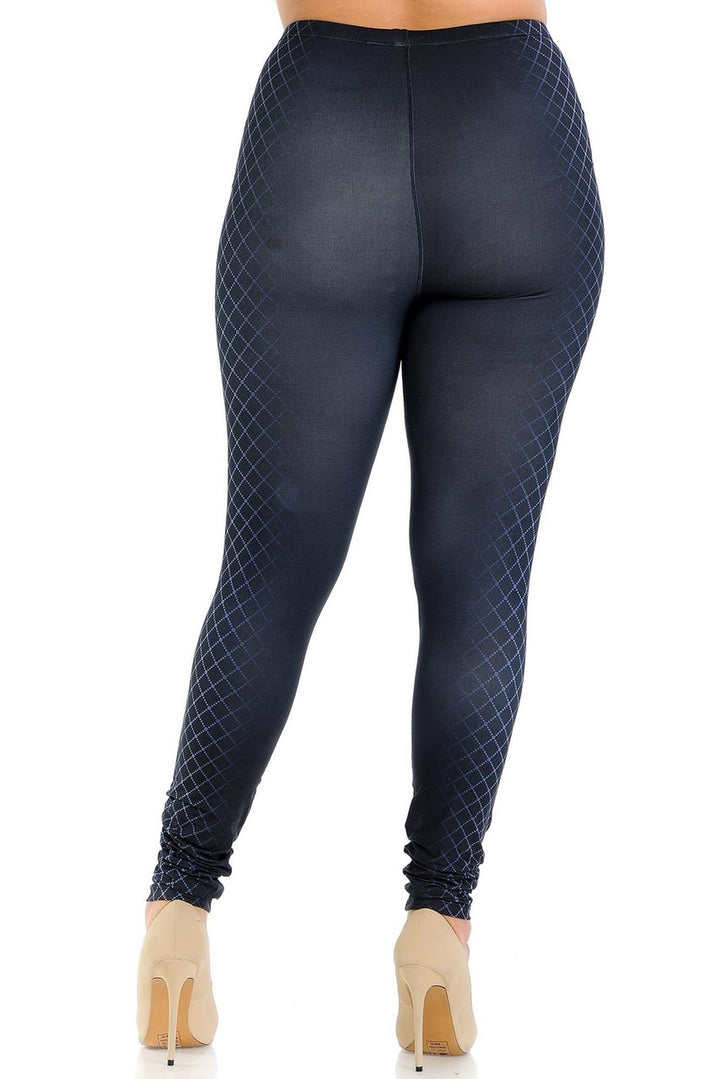 Wholesale Creamy Soft Contour Crisscross Plus Size Leggings - Signature Collection