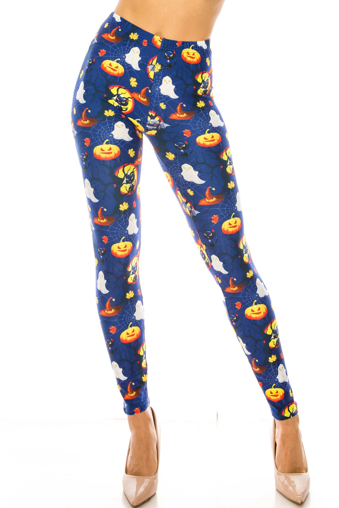 Wholesale Creamy Soft Halloween Critters Plus Size Leggings - USA Fashion