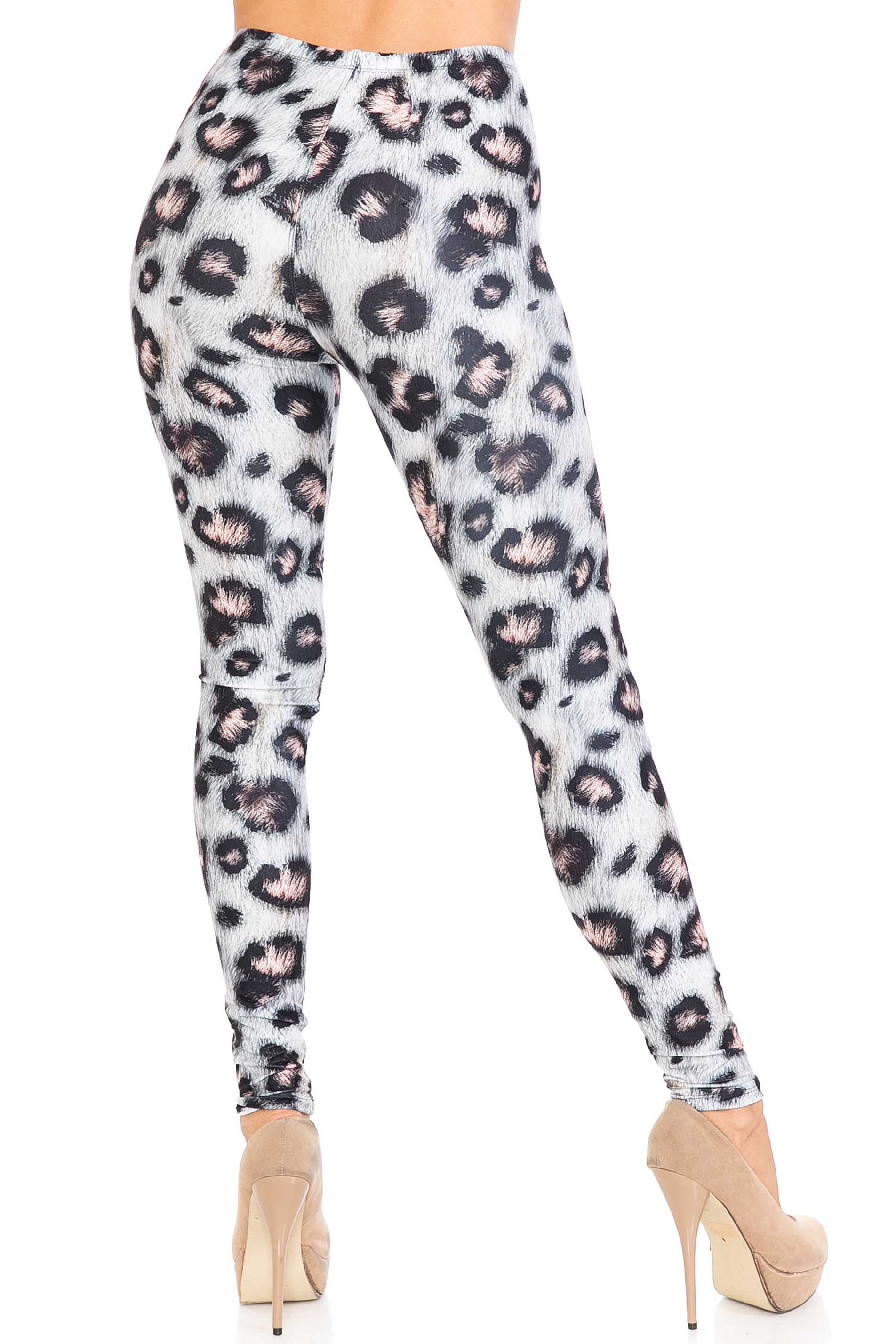 Wholesale Creamy Soft Moda Leopard Plus Size Leggings - USA Fashion