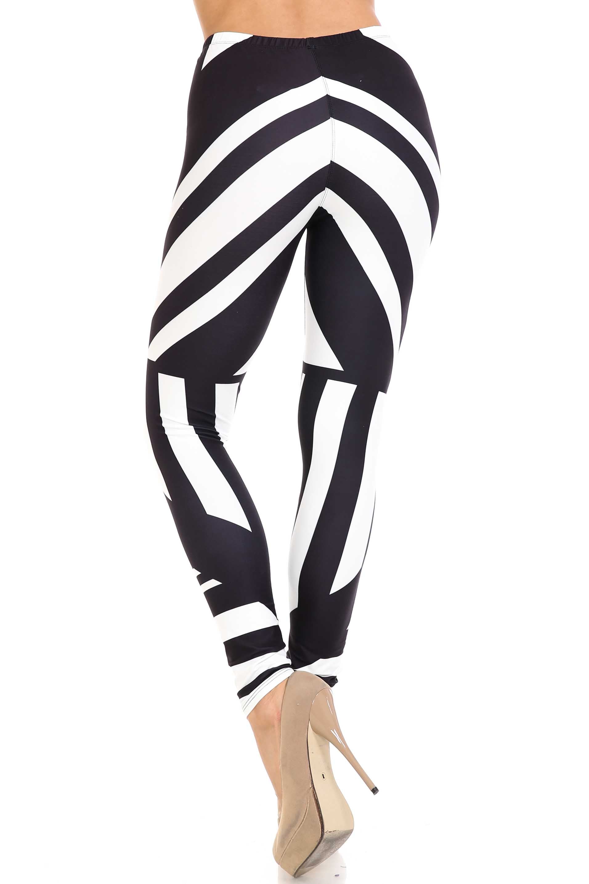 Wholesale Creamy Soft Body Flatter Lines Plus Size Leggings - USA Fashion