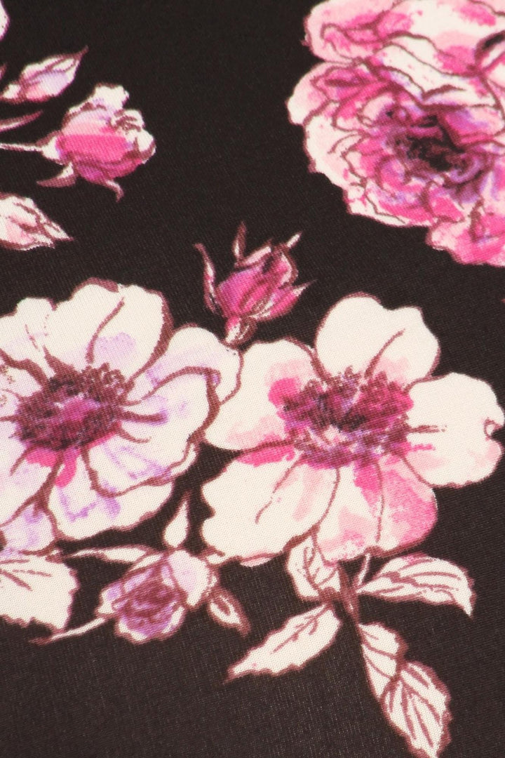 Wholesale Buttery Smooth Decadent Pink Floral Plus Size Leggings