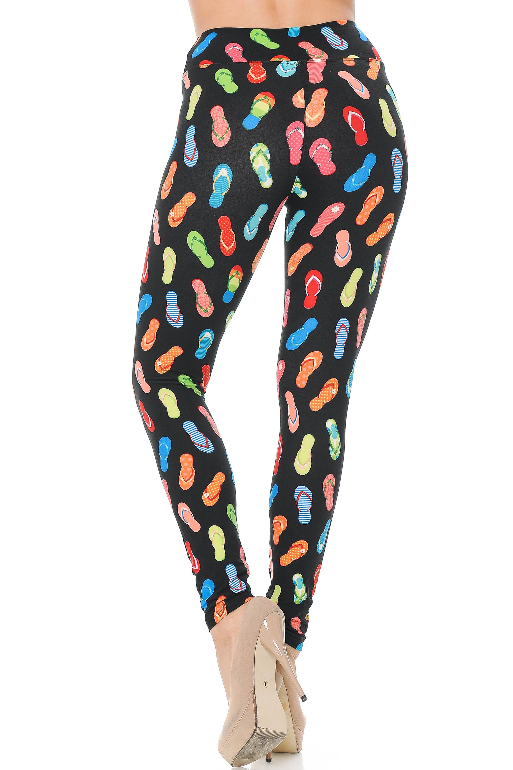 Wholesale Buttery Smooth Summer Beach Sandals High Waisted Plus Size Leggings