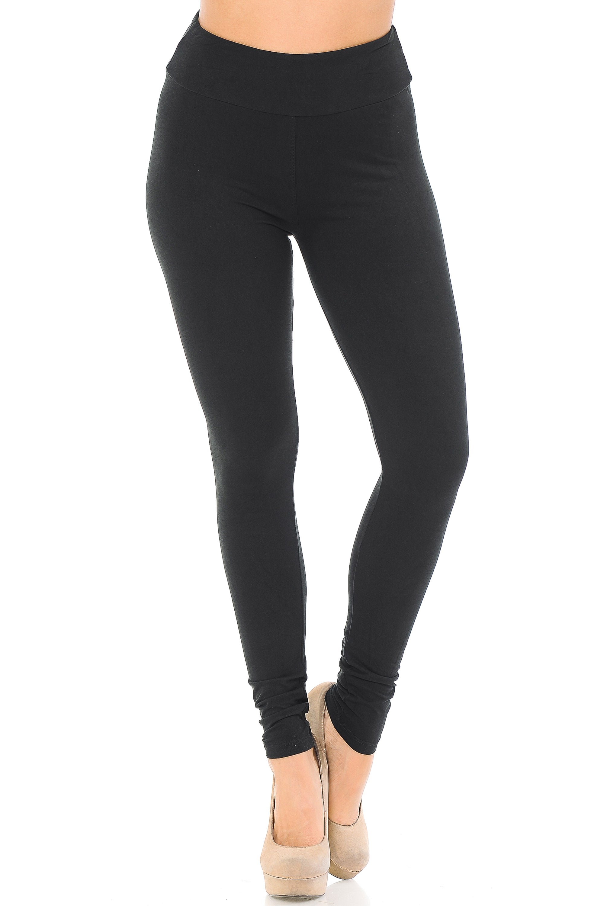 Wholesale Buttery Smooth Basic Solid High Waisted Leggings - 3 Inch - EEVEE