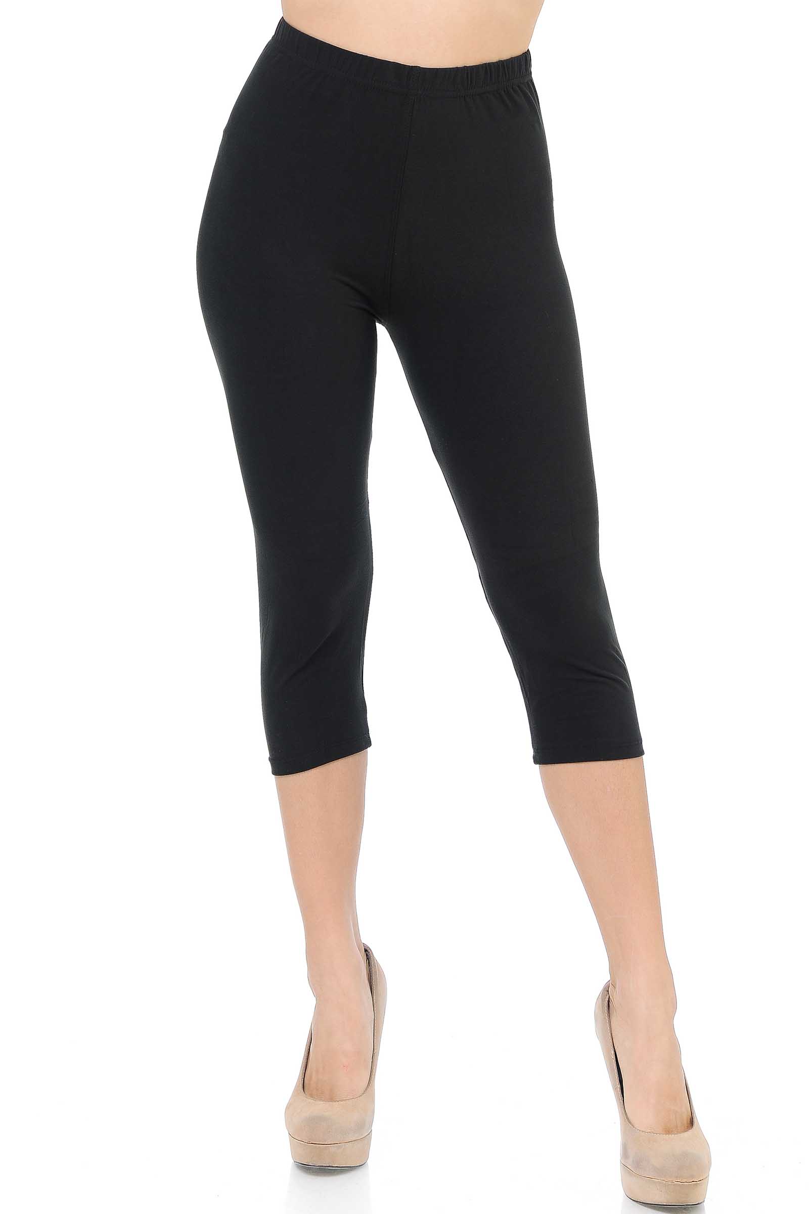 Wholesale Buttery Smooth Basic Solid Capris - New Mix