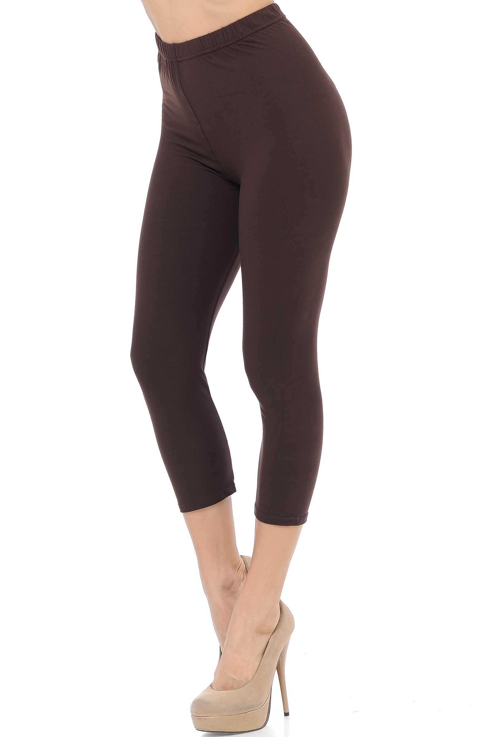 Wholesale Buttery Smooth Basic Solid Capris - New Mix