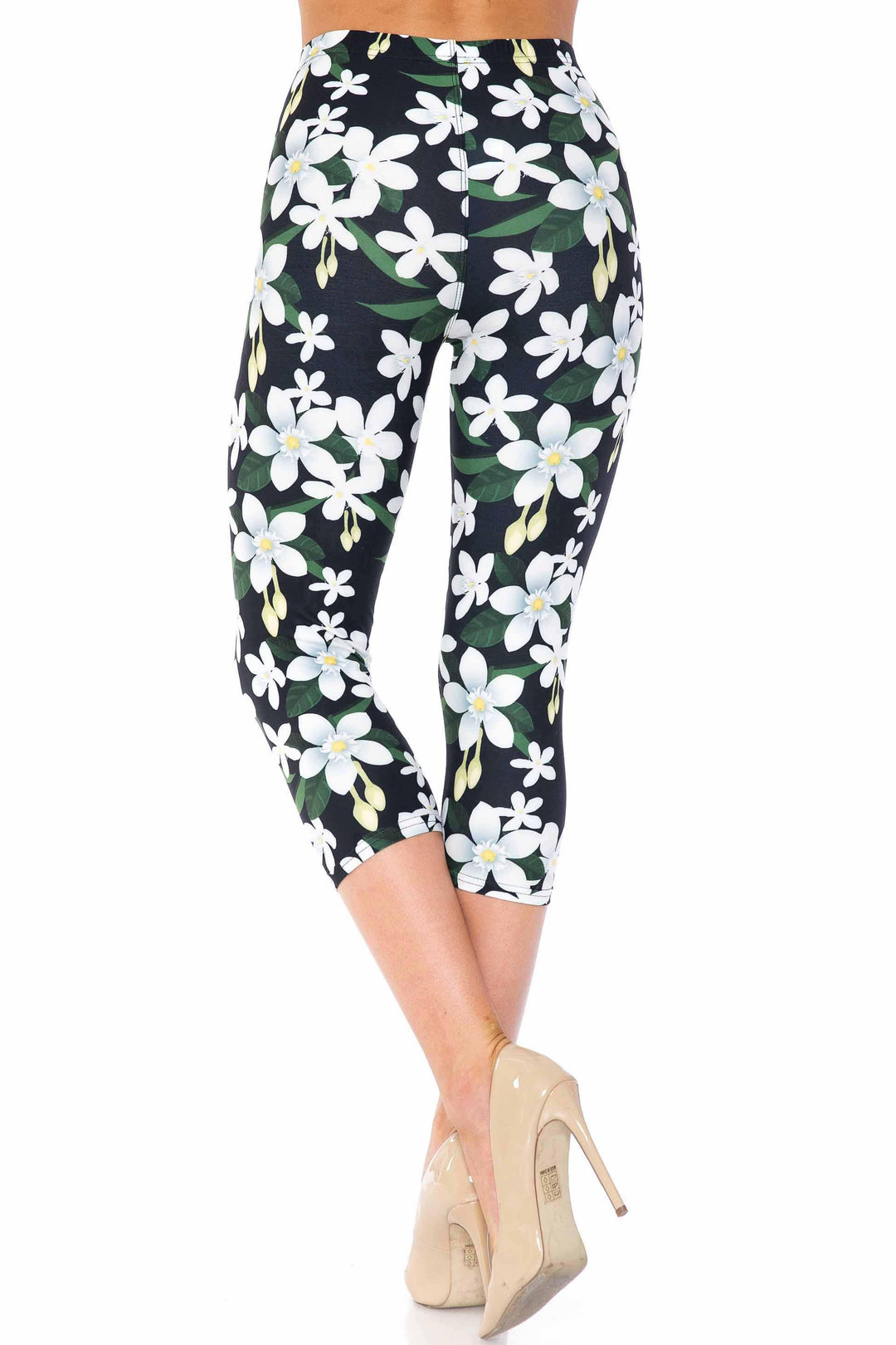 Wholesale Creamy Soft Daisy Bloom Capris - USA Fashion