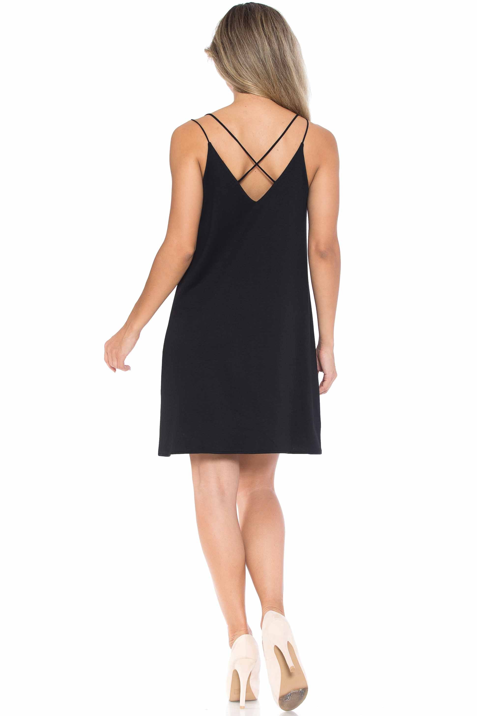 Wholesale Solid Spaghetti Strap Summer Casual Dress