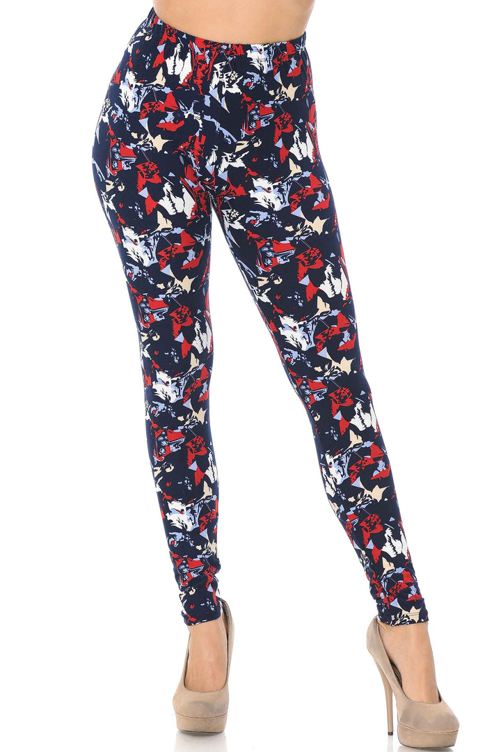 Wholesale Buttery Smooth Abstract Splatter Leggings