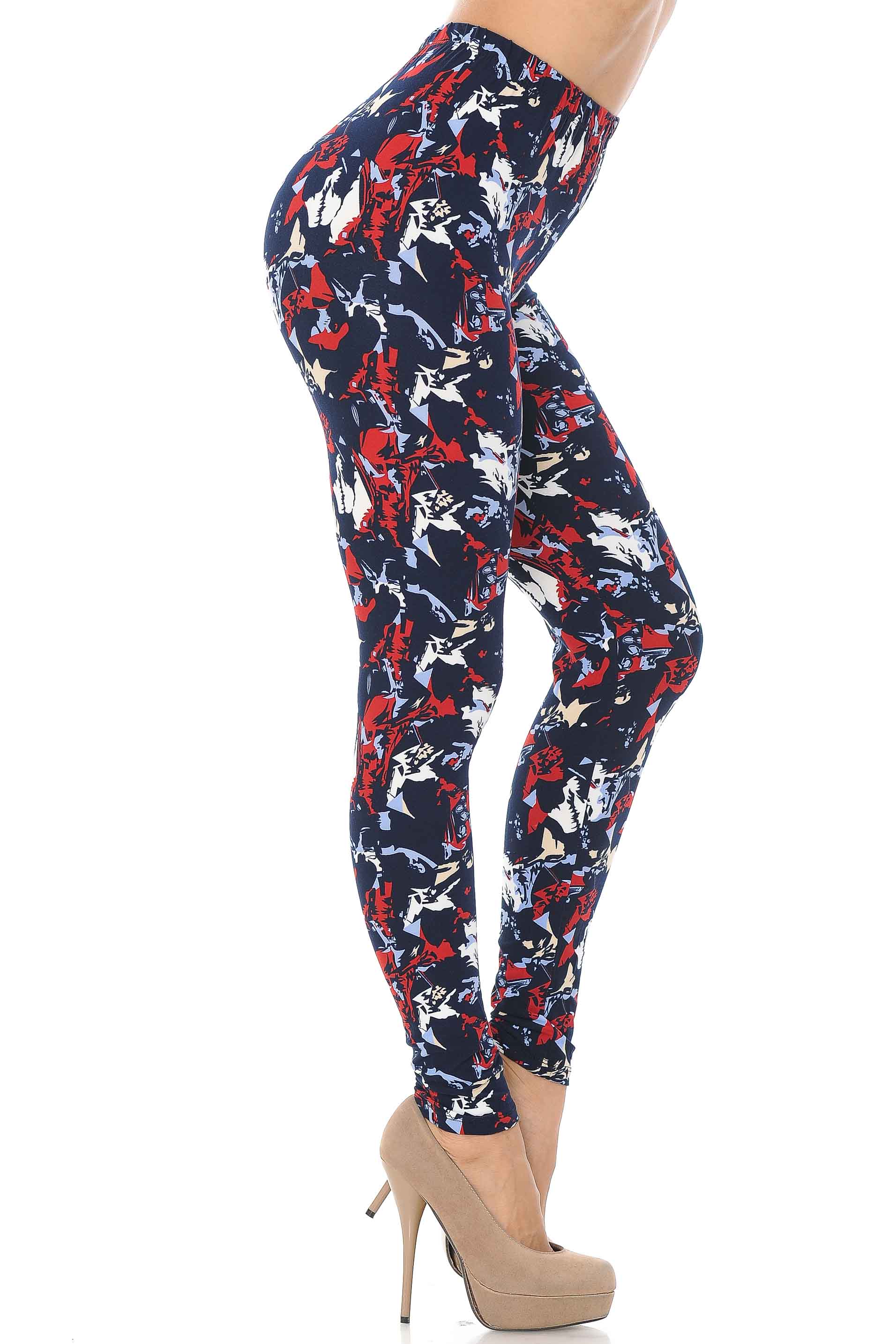 Wholesale Buttery Smooth Abstract Splatter Leggings