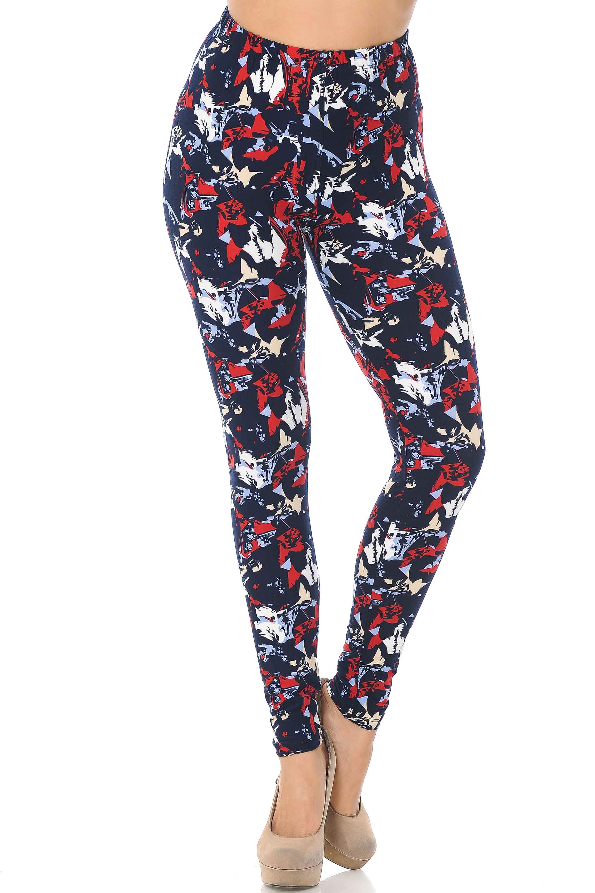 Wholesale Buttery Smooth Abstract Splatter Leggings