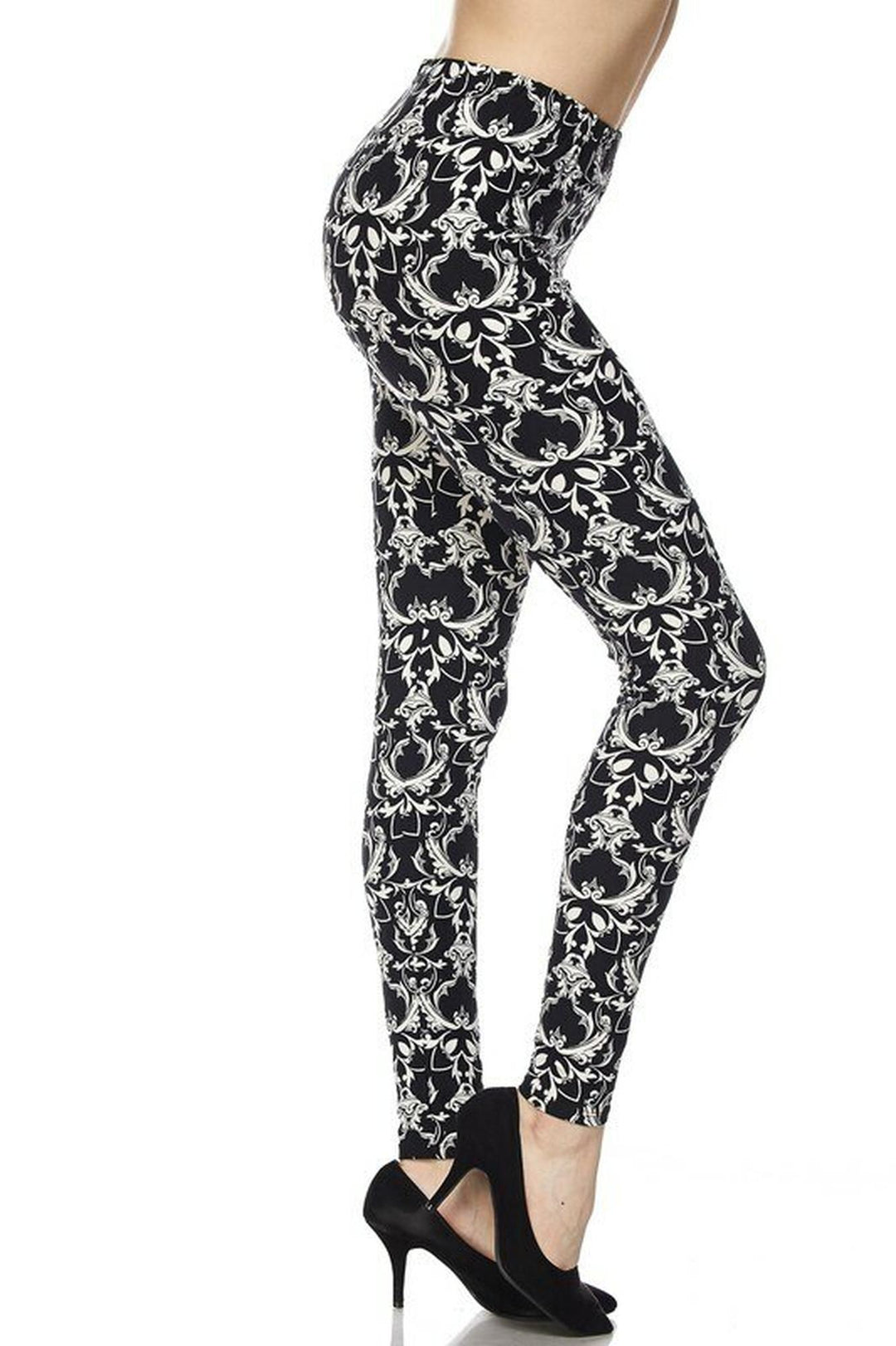 Wholesale Buttery Smooth Baroque Wreath Leggings