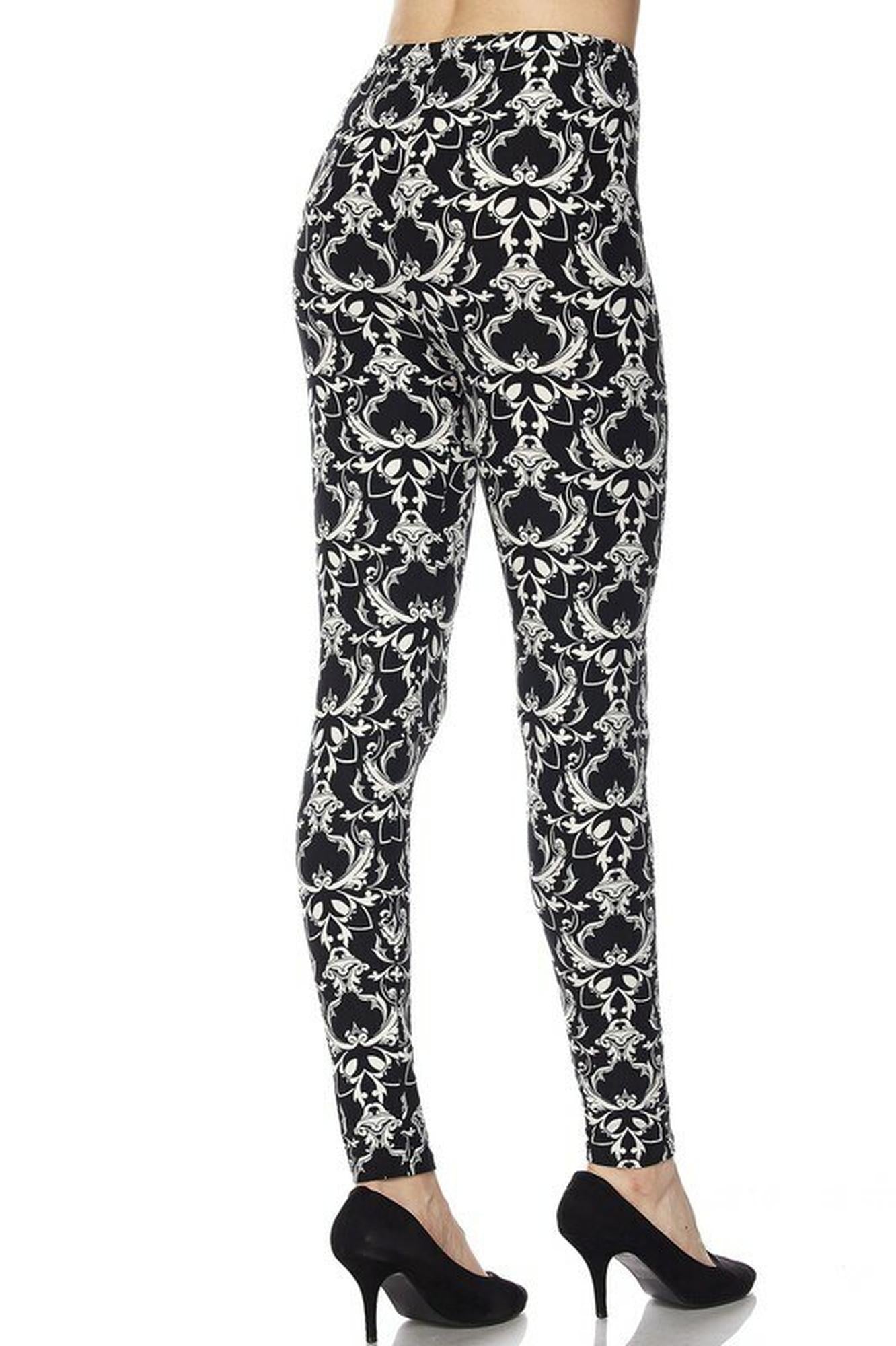 Wholesale Buttery Smooth Baroque Wreath Leggings