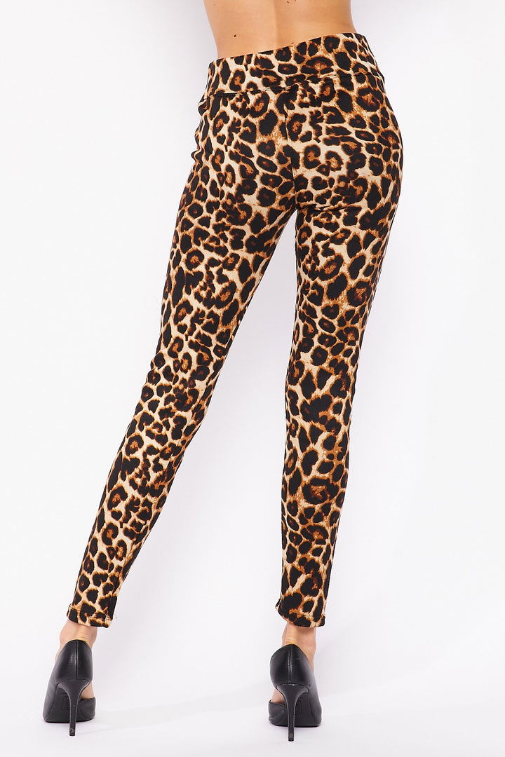 Wholesale Buttery Smooth Bold and Beautiful High Waist Leopard Leggings - 3 Inch Waist