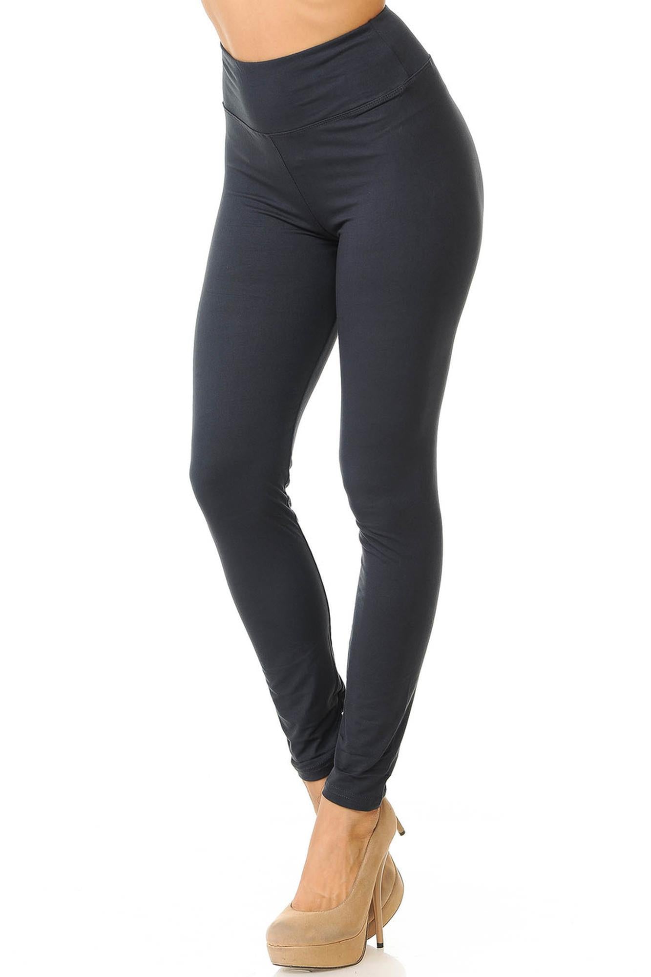 Wholesale Buttery Smooth Basic Solid High Waisted Leggings - 3 Inch - New Mix
