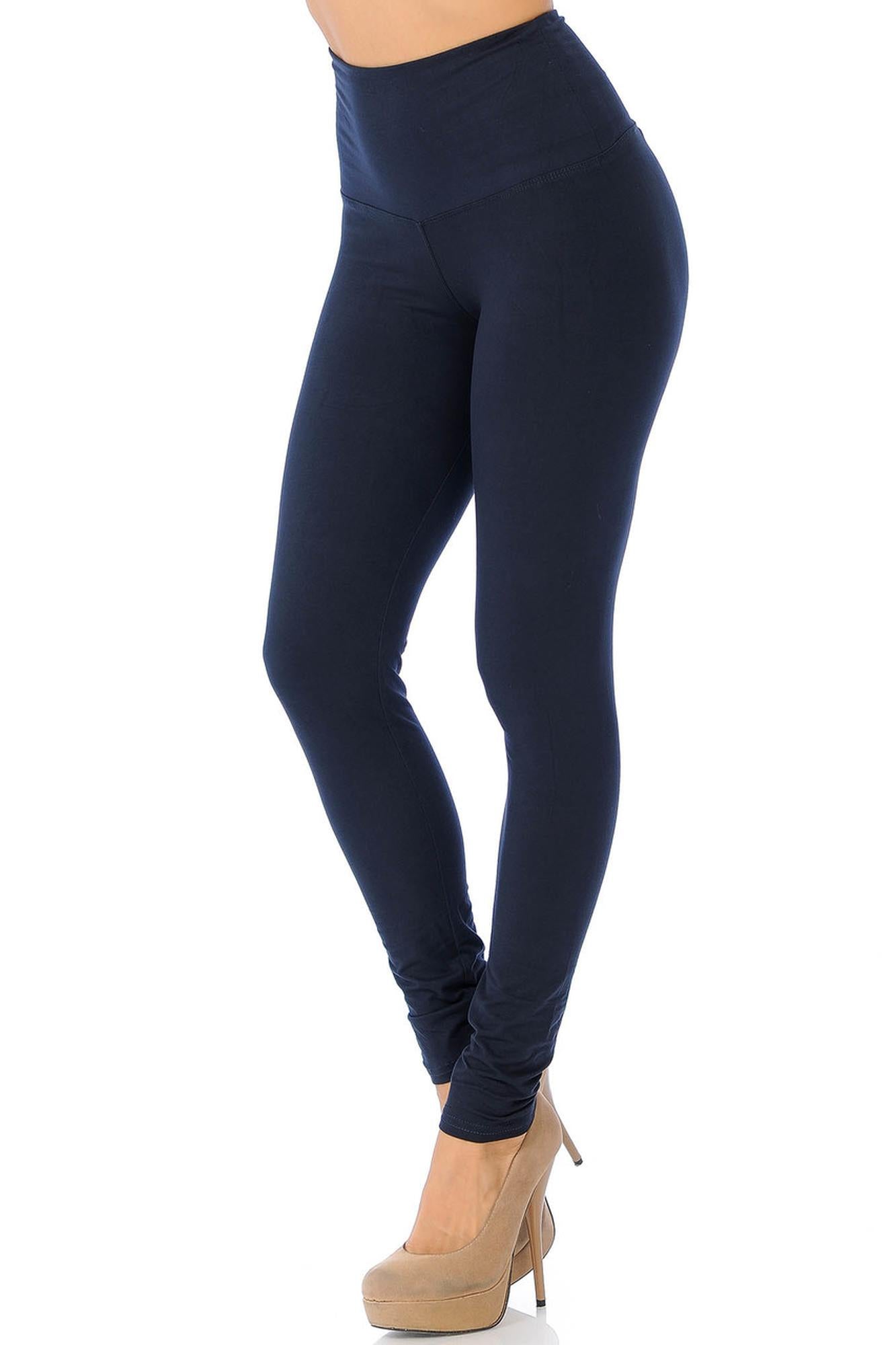 Wholesale Buttery Smooth Basic Solid High Waisted Leggings - 5 Inch - New Mix