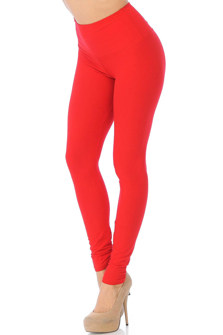 Wholesale Buttery Smooth Basic Solid High Waisted Leggings - 5 Inch - New Mix