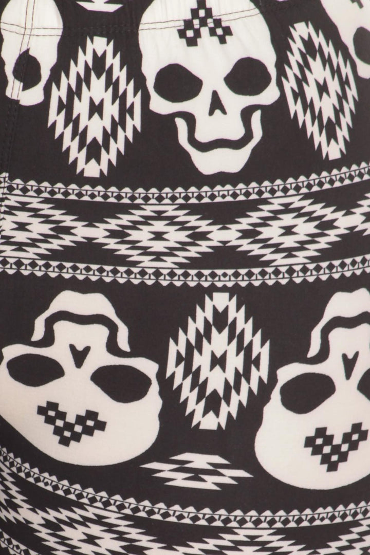 Wholesale Buttery Smooth Skull Tribe Leggings