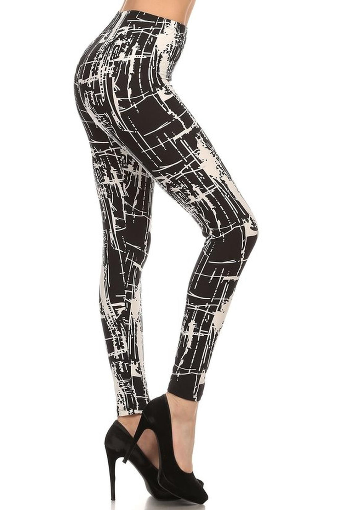 Wholesale Buttery Smooth Splattered Lines Leggings