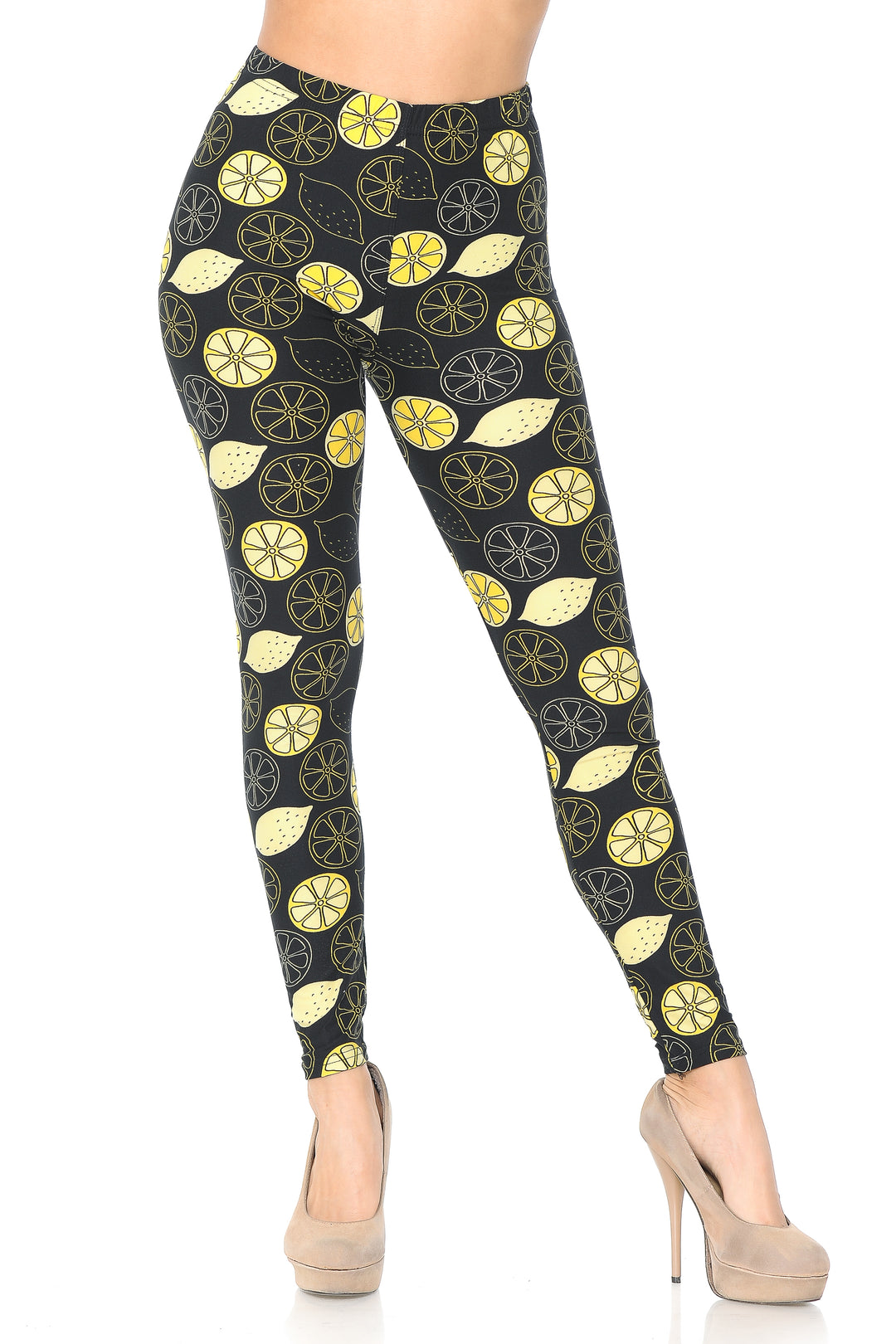 Wholesale Buttery Smooth Juicy Summer Lemons  Leggings