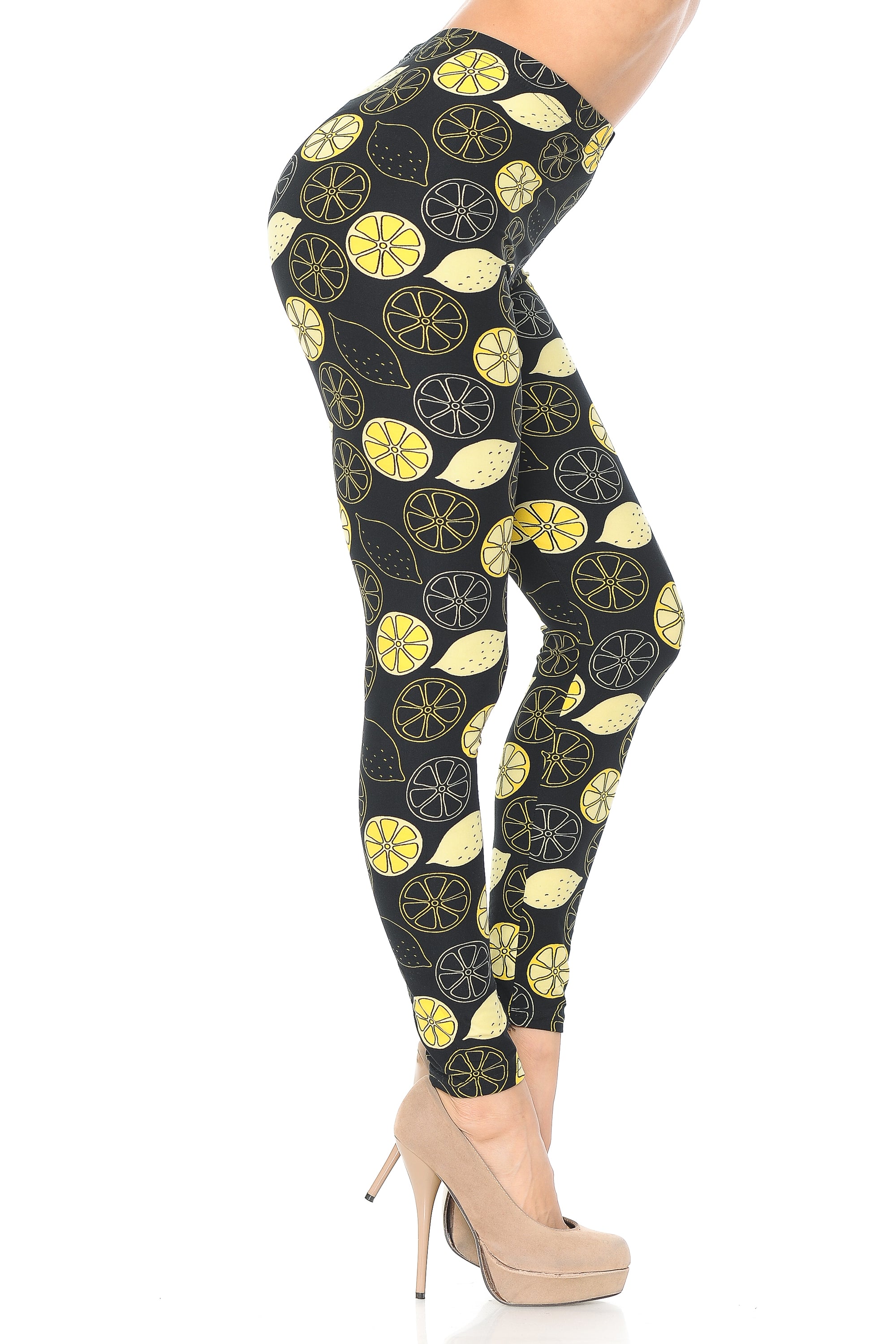 Wholesale Buttery Smooth Juicy Summer Lemons  Leggings