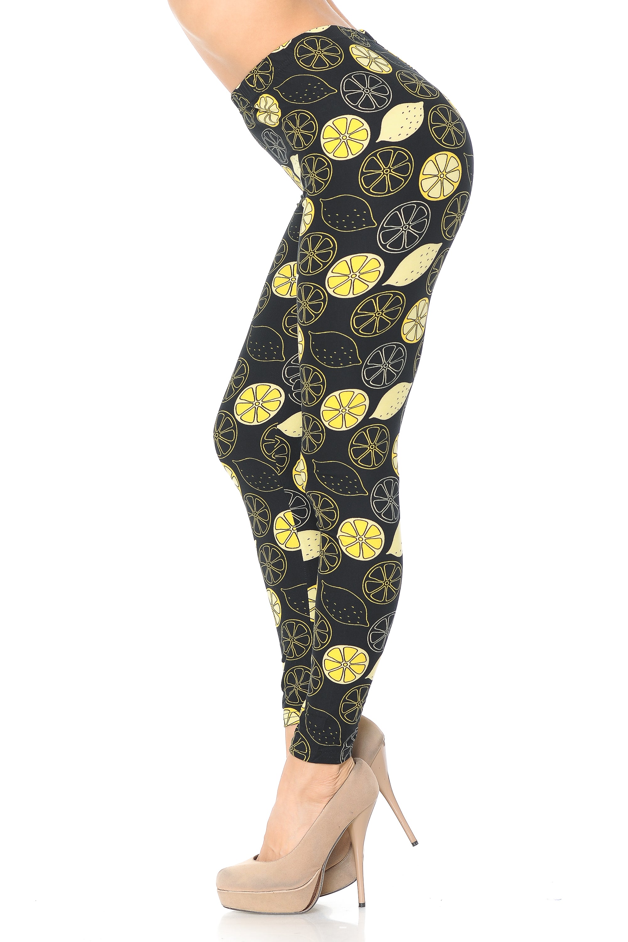 Wholesale Buttery Smooth Juicy Summer Lemons  Leggings
