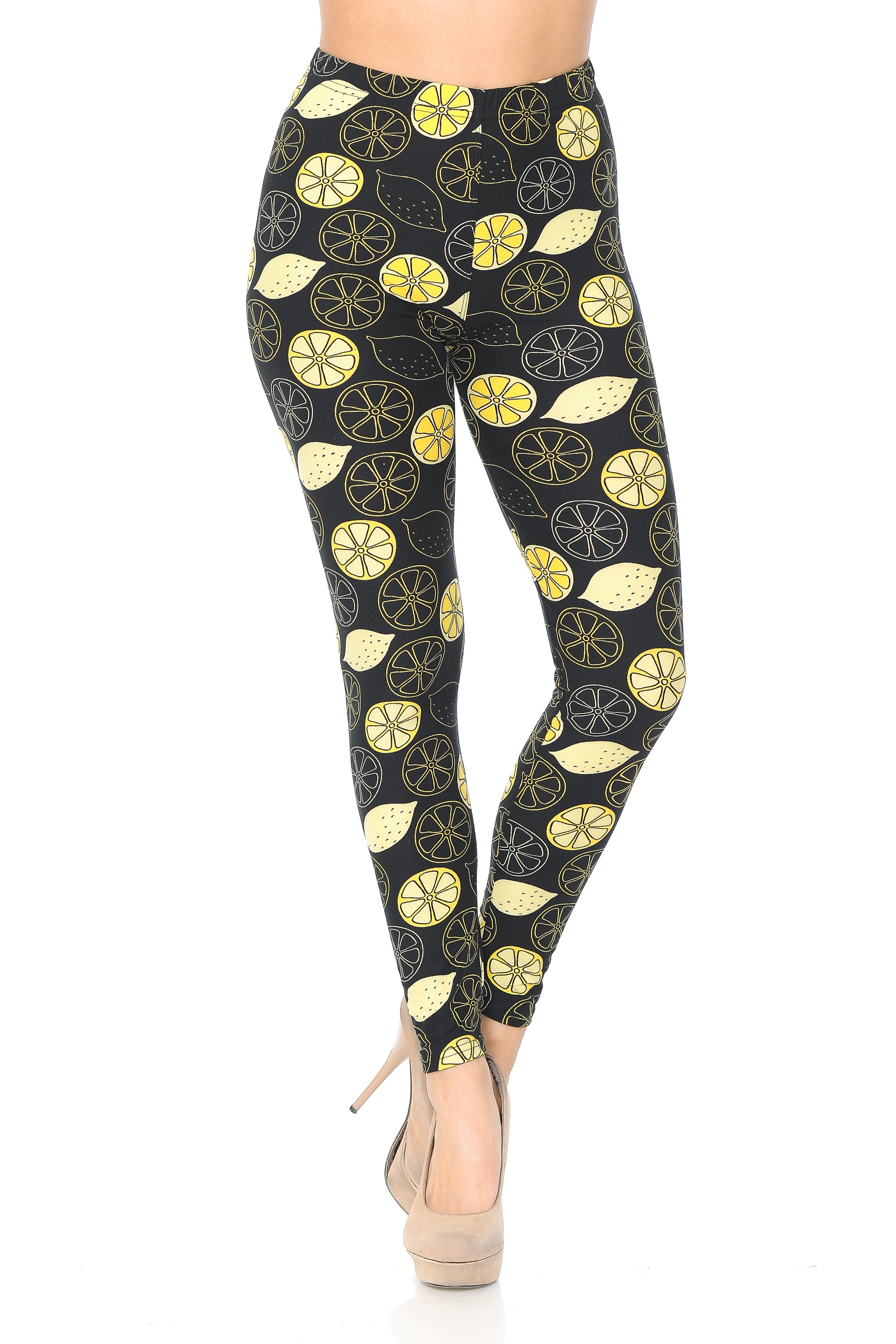 Wholesale Buttery Smooth Juicy Summer Lemons  Leggings