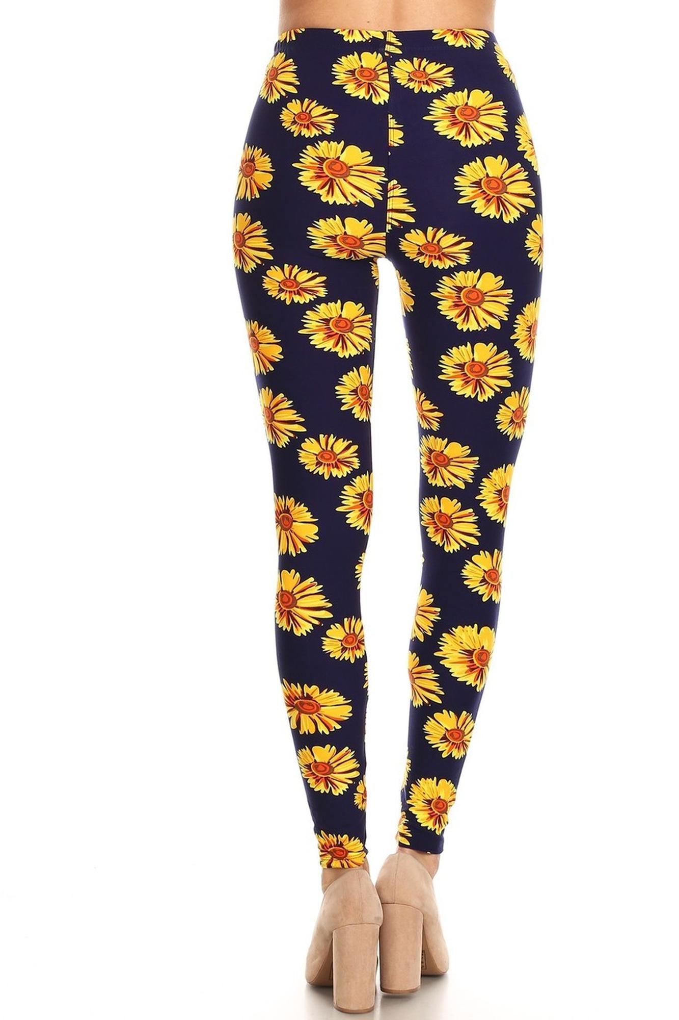 Wholesale Buttery Smooth Summer Daisy Leggings