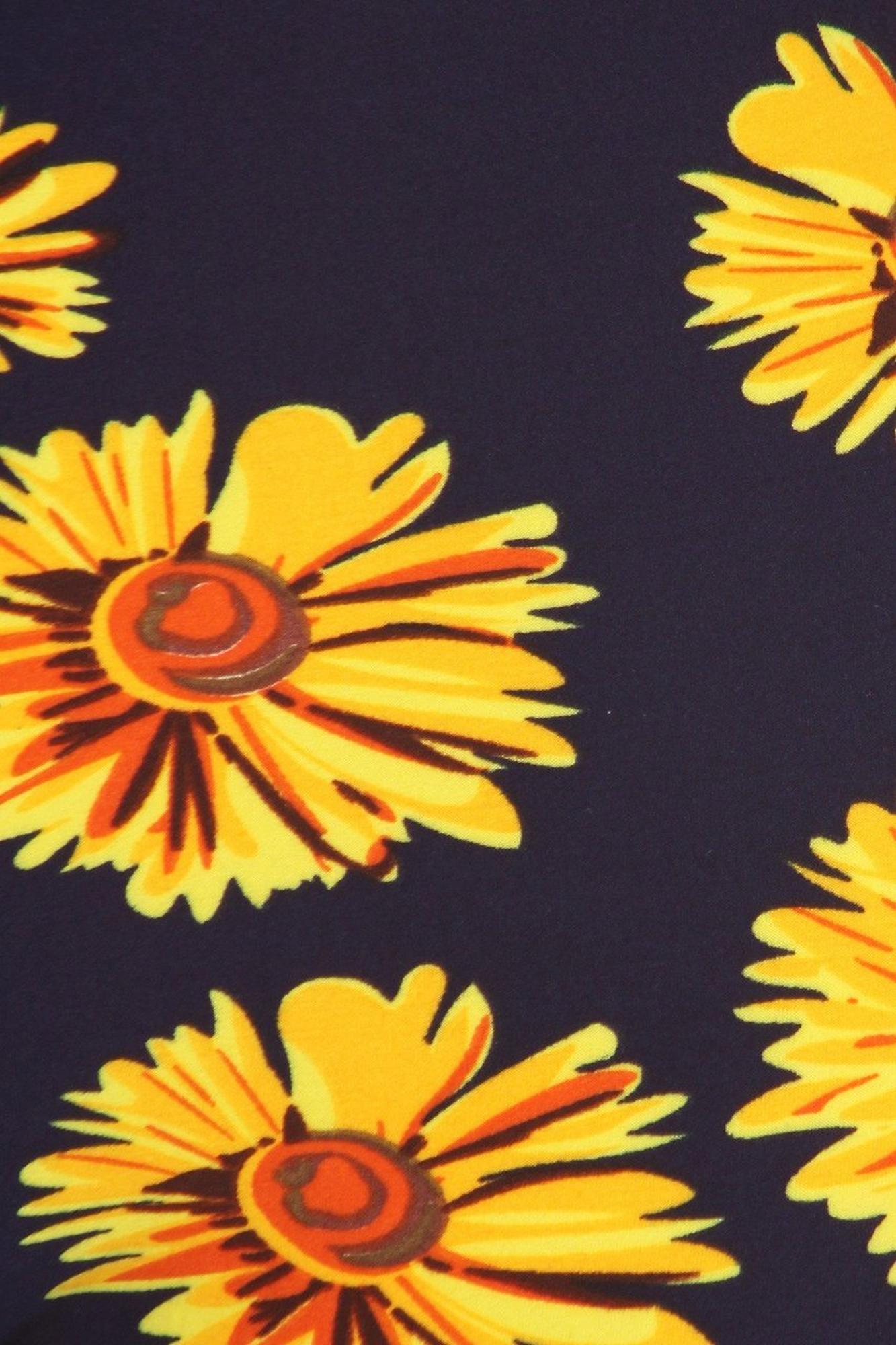 Wholesale Buttery Smooth Summer Daisy Leggings