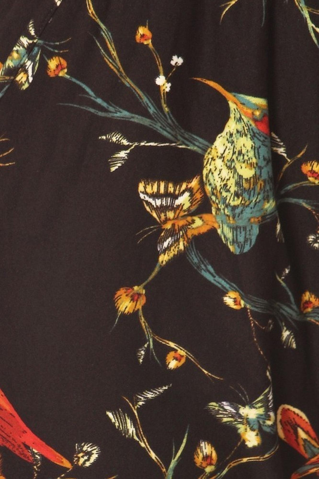 Wholesale Buttery Smooth Bird and Butterfly Floral Joggers