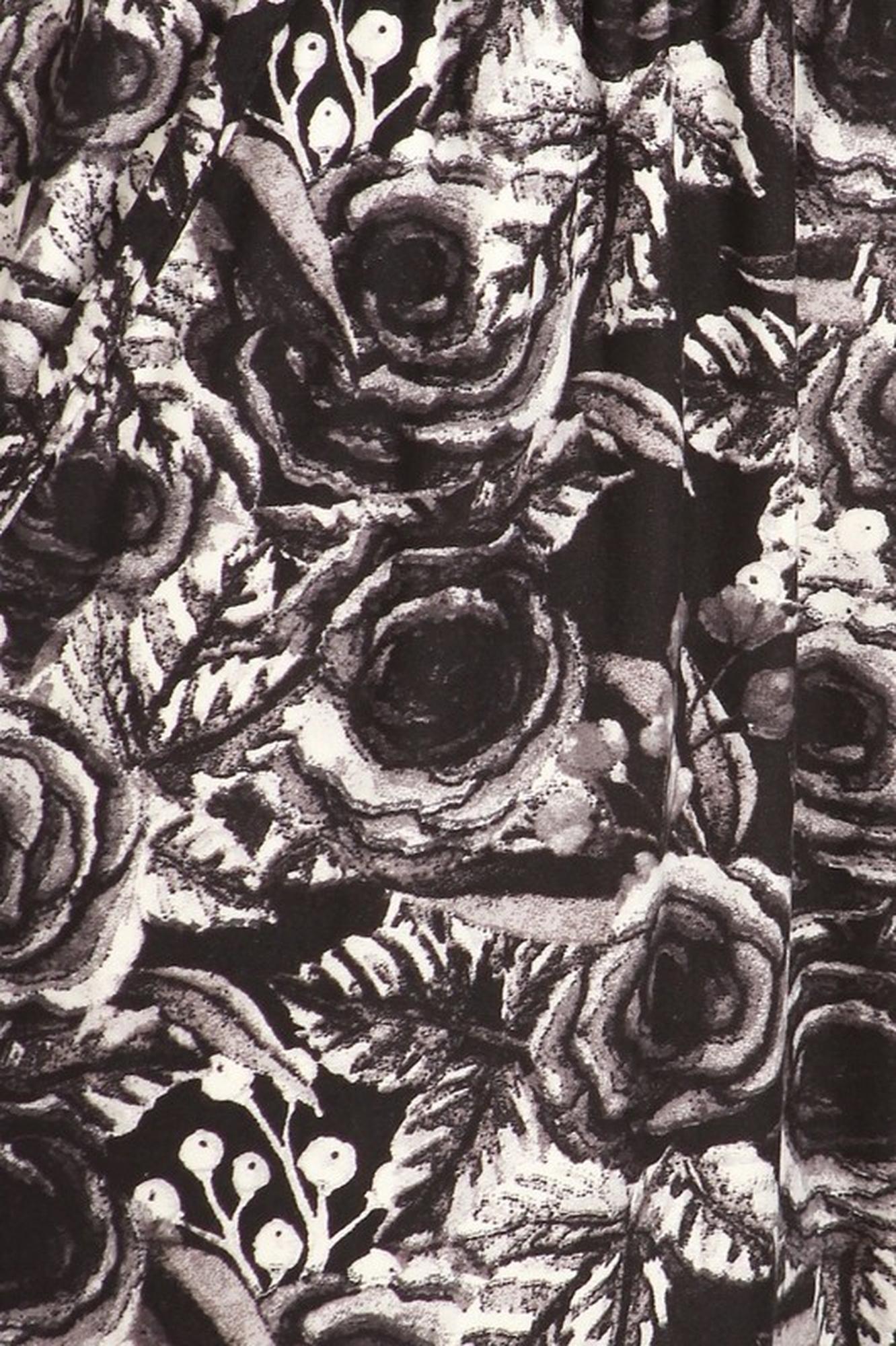 Wholesale Buttery Smooth Black and White Rose Floral Joggers