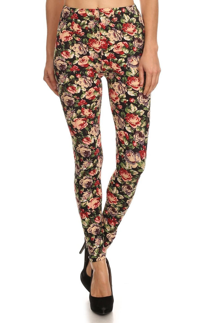 Wholesale Buttery Smooth Vintage Floral Leggings