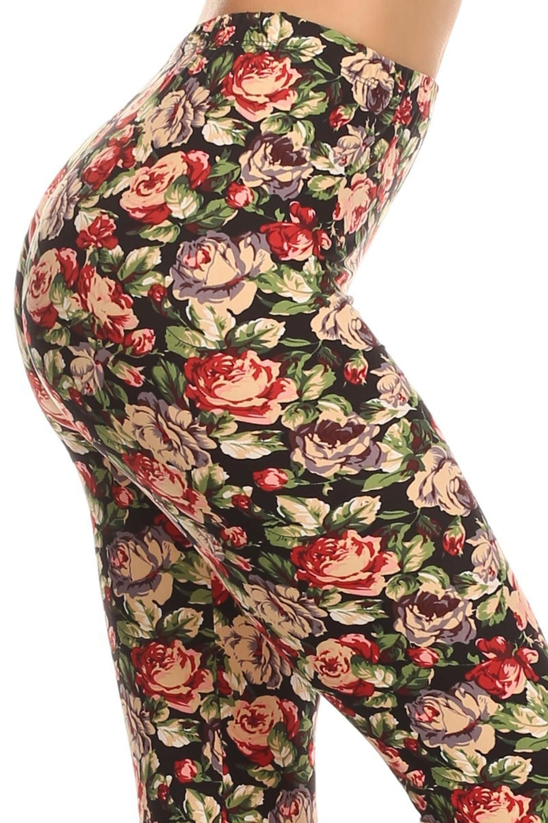 Wholesale Buttery Smooth Vintage Floral Leggings