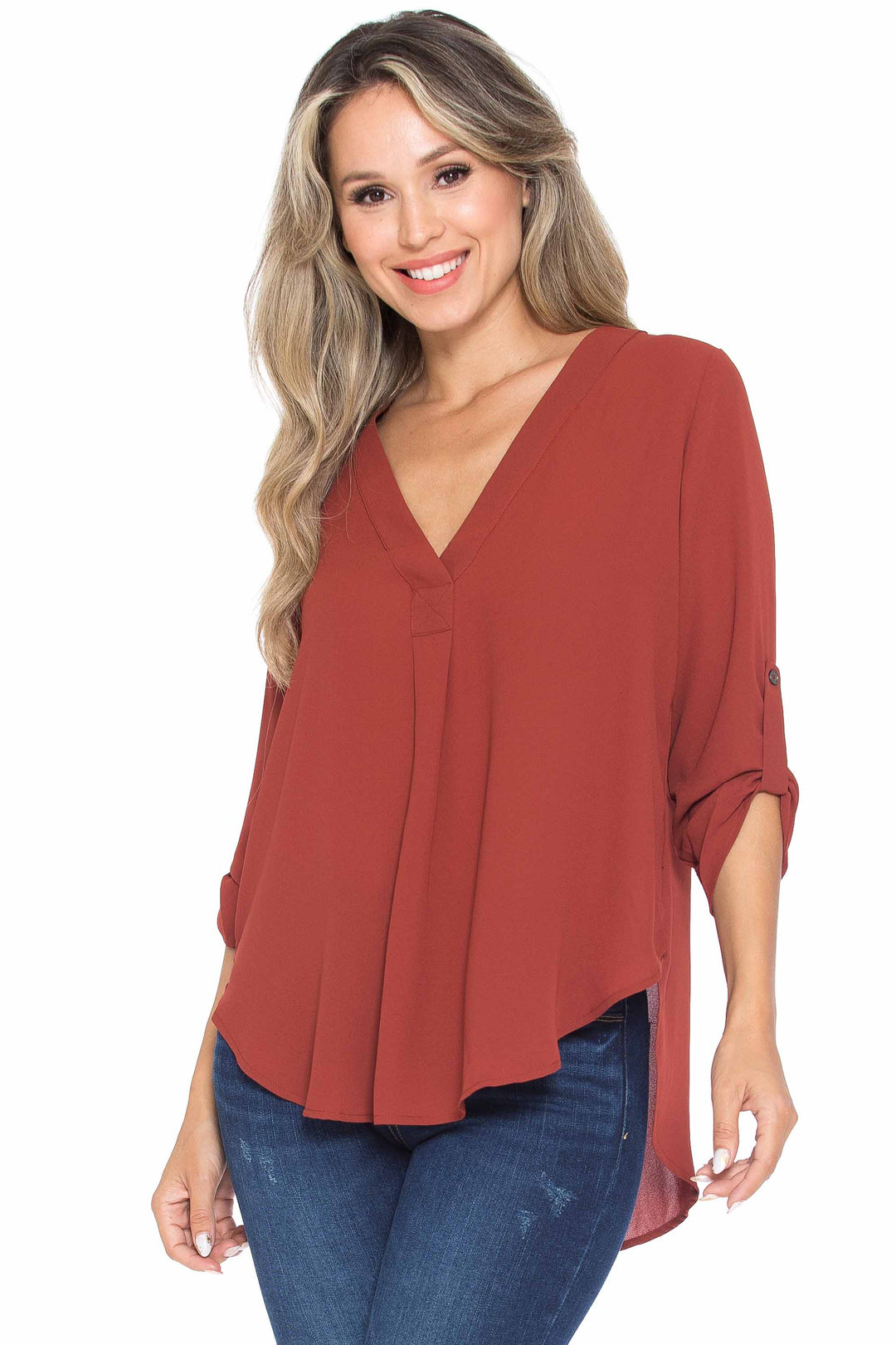 Wholesale Solid Loose Fit Collared Summer Casual Top