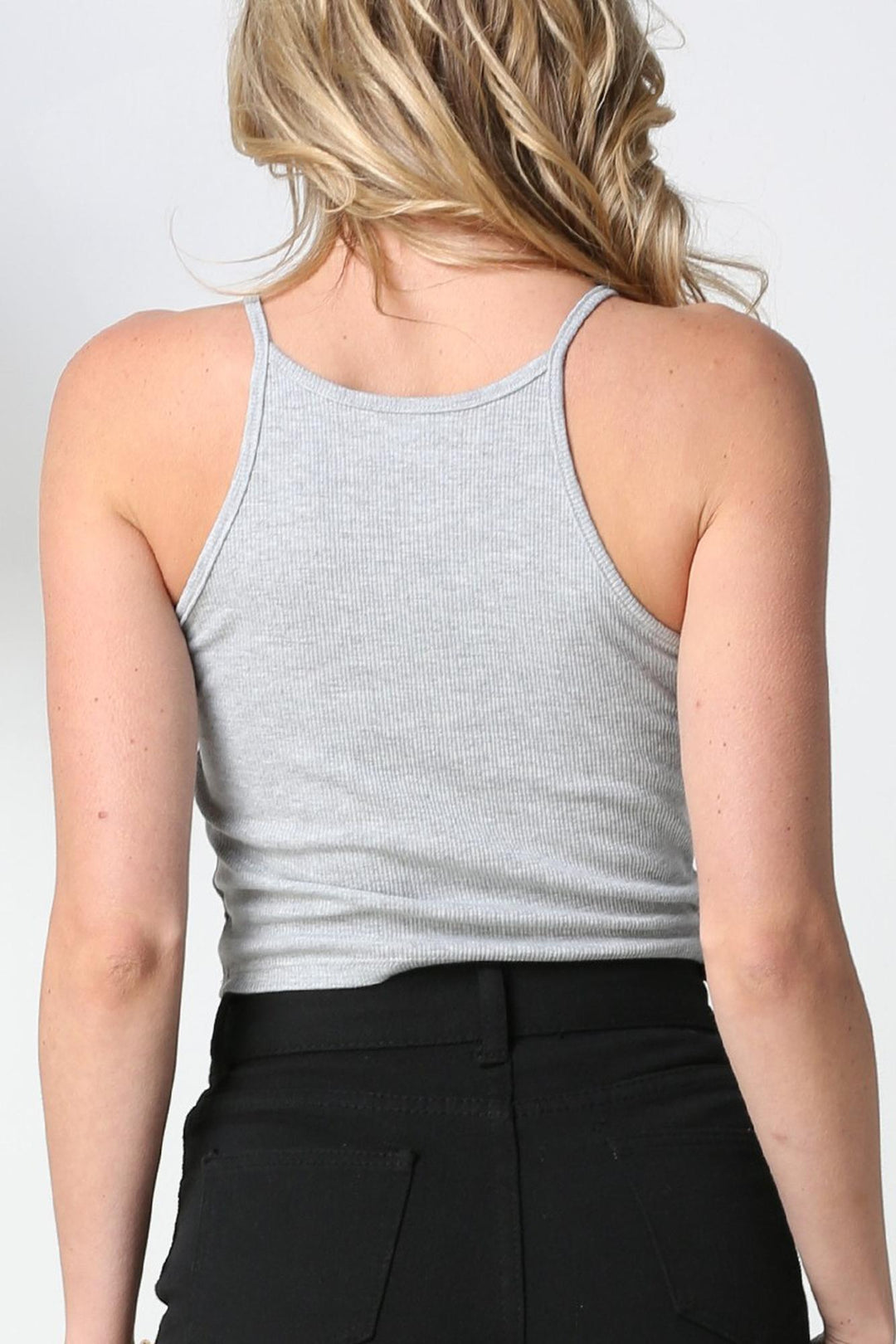 Wholesale Lace Up Drawstring Ribbed Crop Top