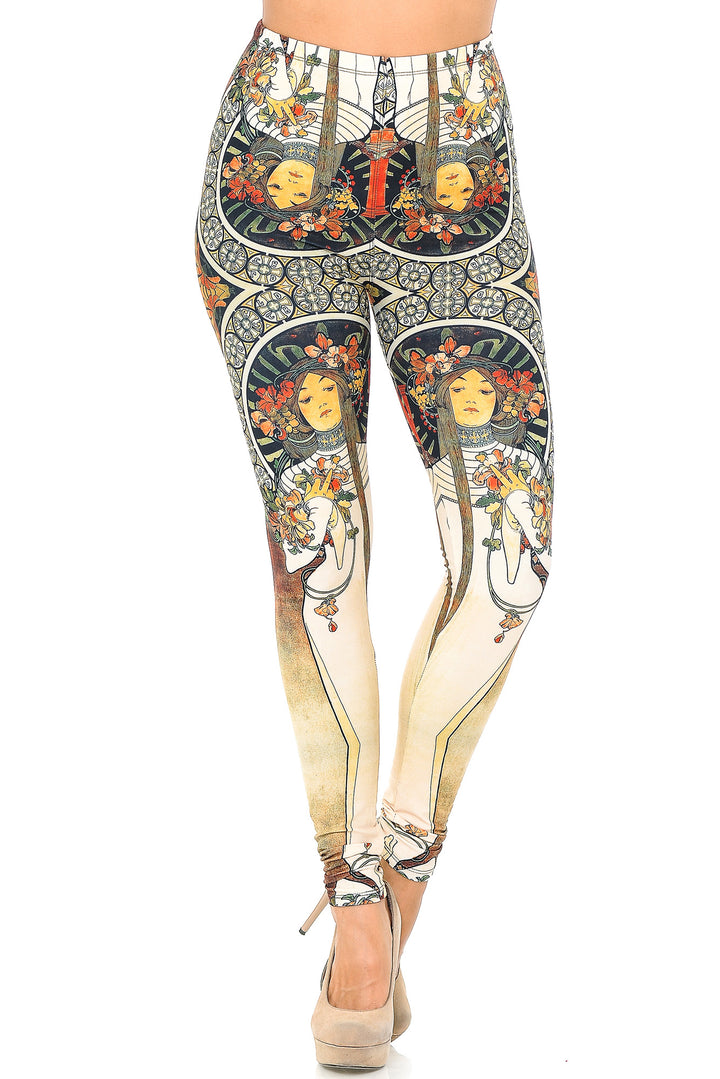 Wholesale Creamy Soft Gaia Mucha Leggings - USA Fashion