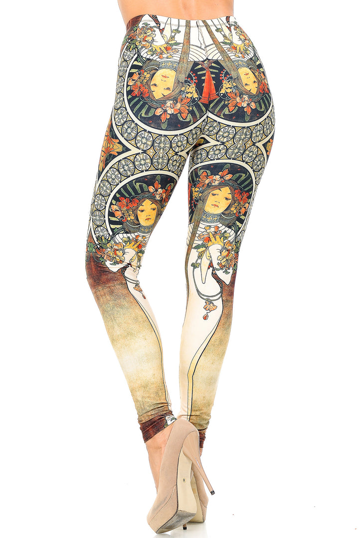 Wholesale Creamy Soft Gaia Mucha Leggings - USA Fashion
