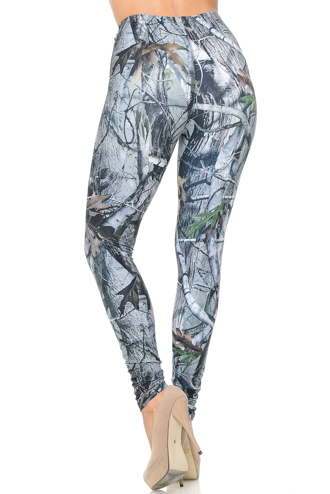 Wholesale Creamy Soft Camouflage Trees Leggings - USA Fashion