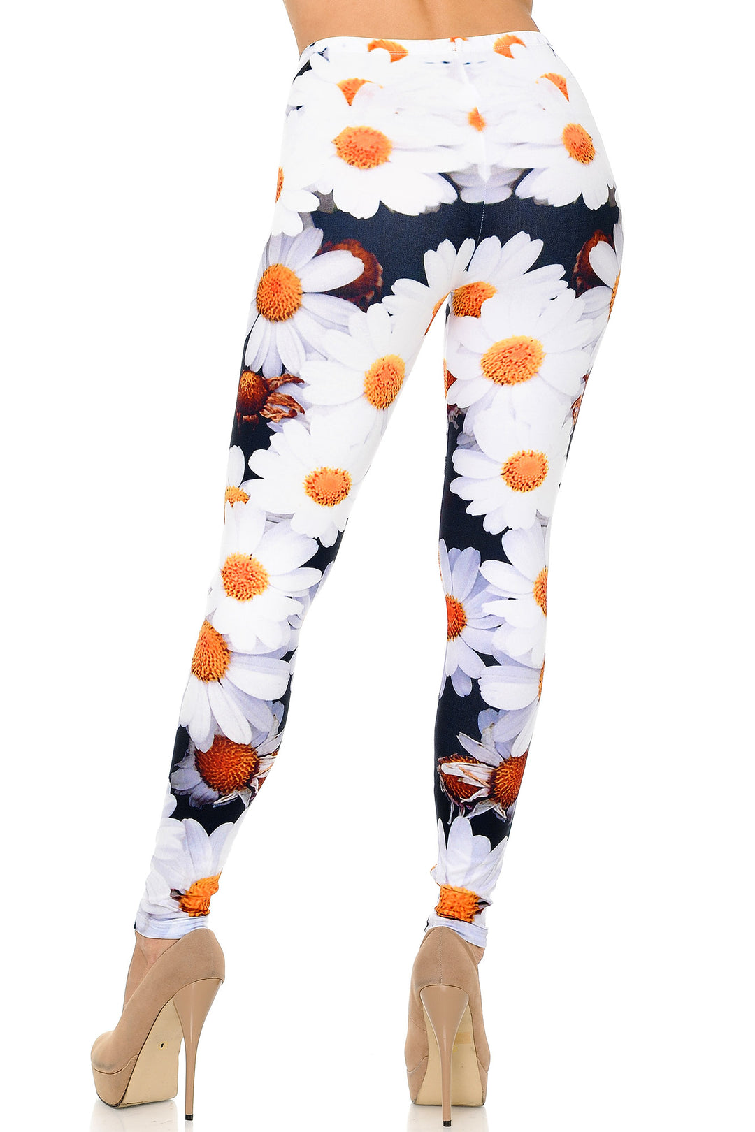 Wholesale Creamy Soft Daisy Bunch Leggings - USA Fashion