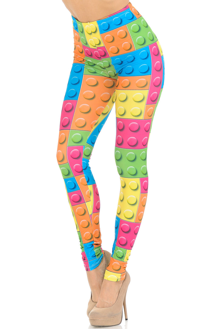 Wholesale Creamy Soft Lego Leggings - USA Fashion