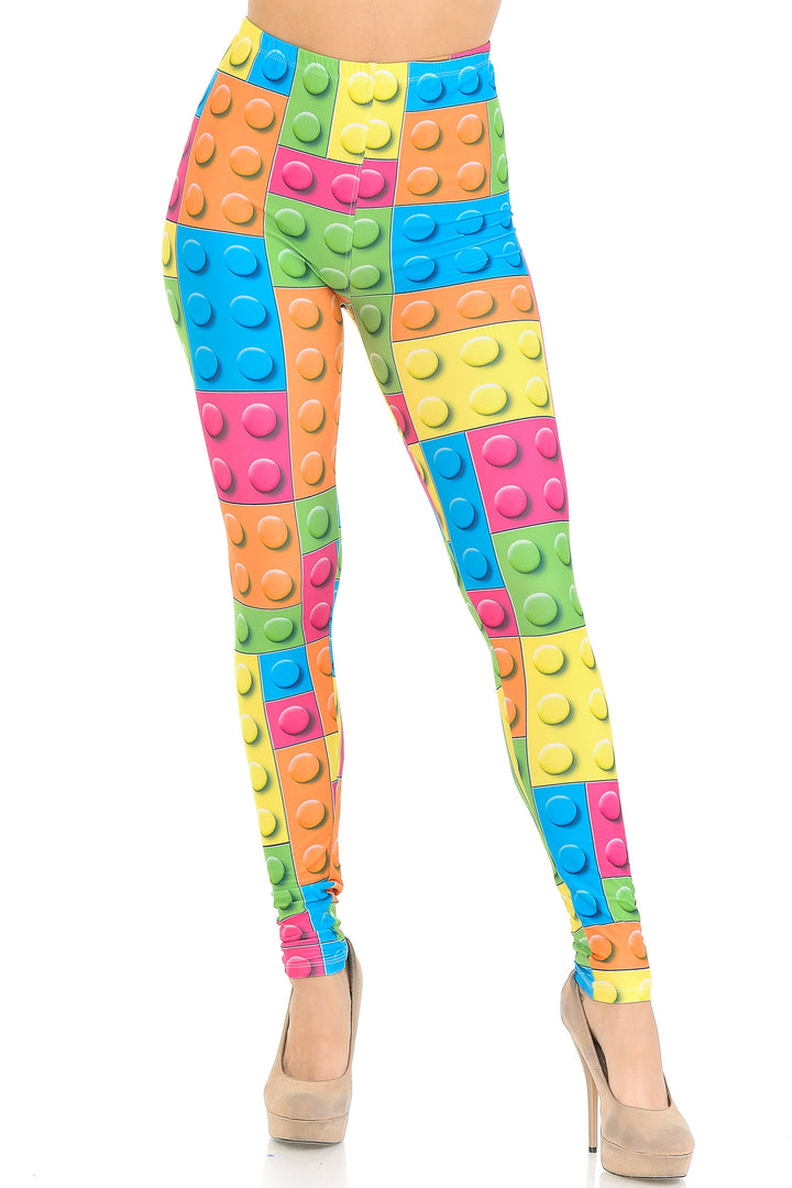 Wholesale Creamy Soft Lego Leggings - USA Fashion