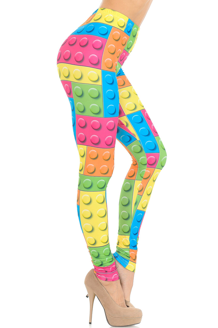Wholesale Creamy Soft Lego Leggings - USA Fashion