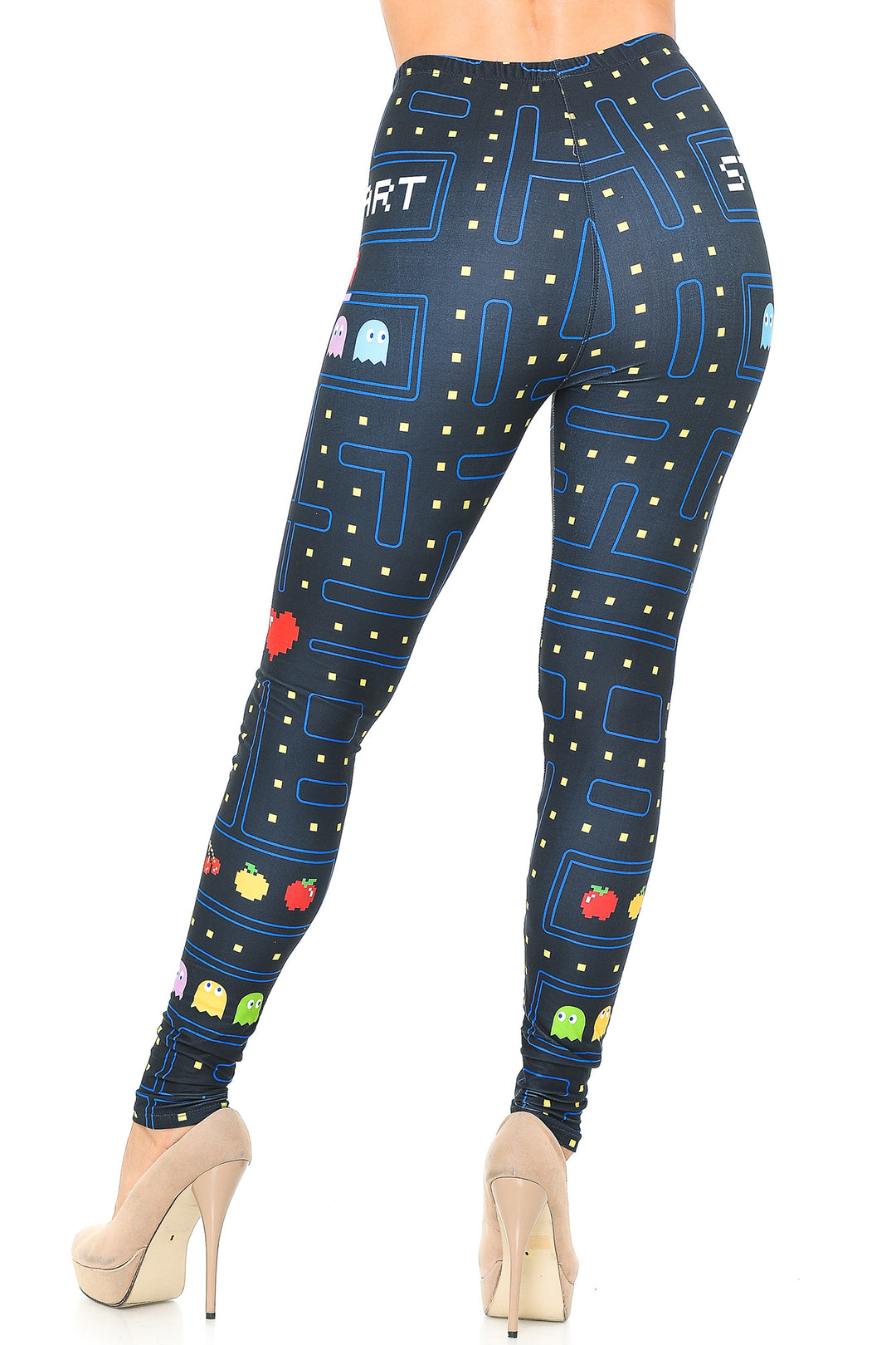Wholesale Creamy Soft Pacman Begins Leggings - USA Fashion