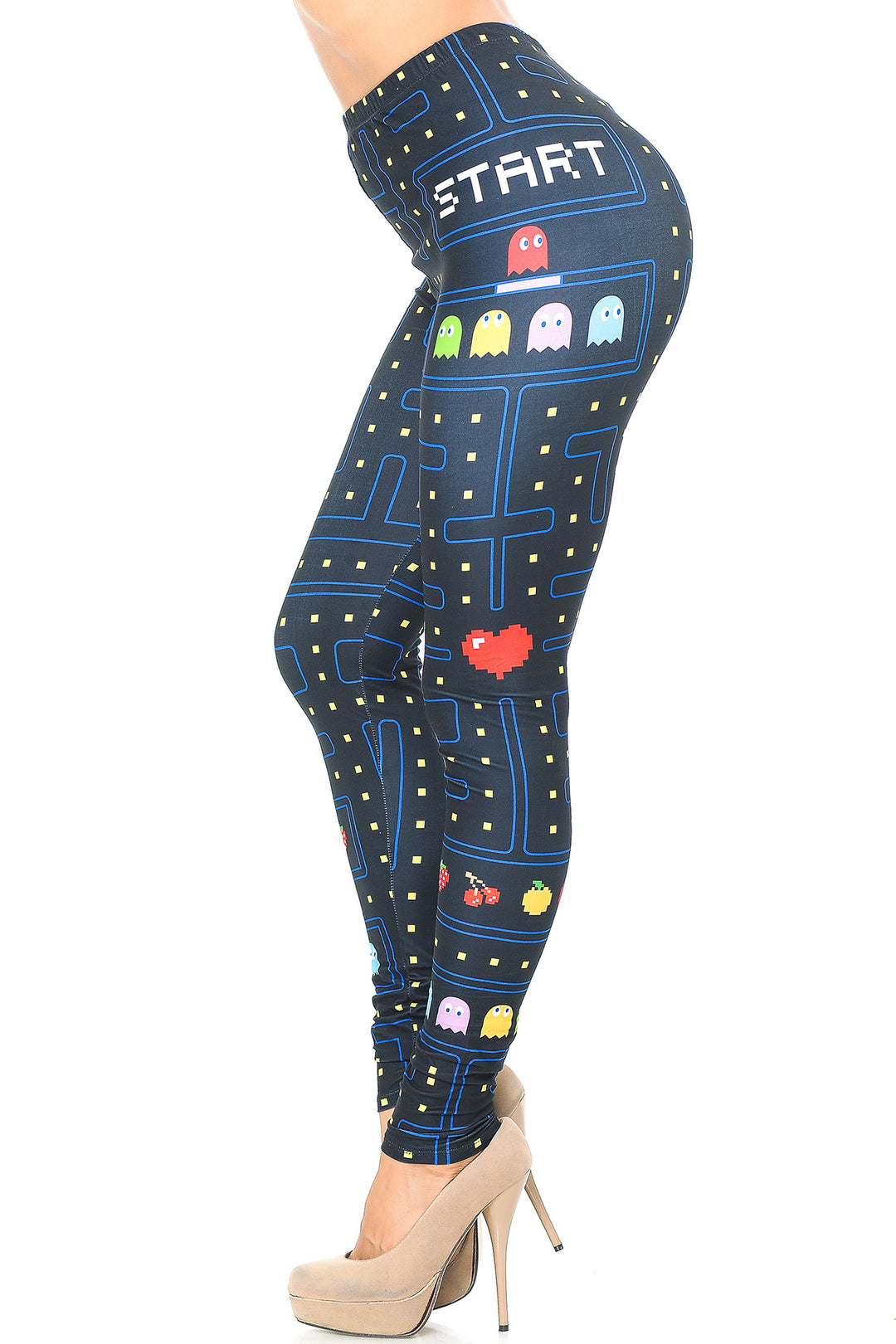 Wholesale Creamy Soft Pacman Begins Leggings - USA Fashion