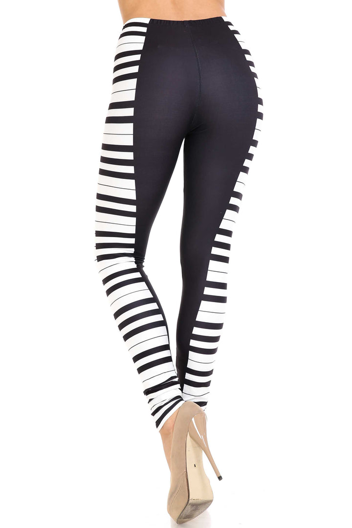 Wholesale Creamy Soft Keys of the Piano Leggings - USA Fashion